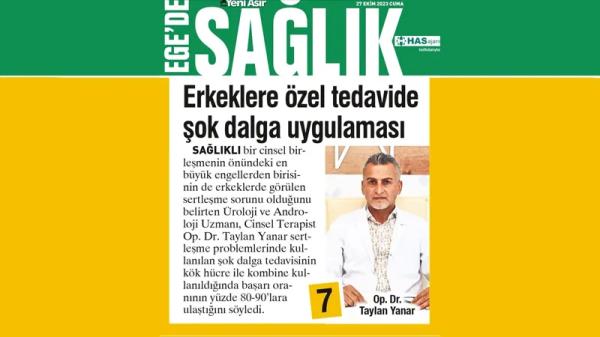 Erkeklere Özel Tedavide Şok Dalga Uygulaması